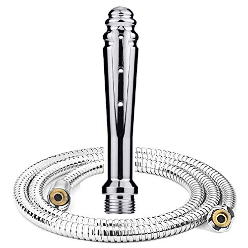 [Australia] - Metal Shower Douche for Enema Rinse, Enemator Cleaning Shower Both for Men and Women-Handheld Shower Bidet For Pregnant Women 59-inch shower hose（Large） 