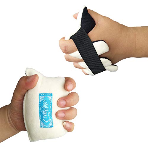 [Australia] - 1PC Finger Separator Protection Hand Contracture Cushion Finger Rehabilitation Training Device for Stroke Hemiplegia Elders (S) Average size 1 