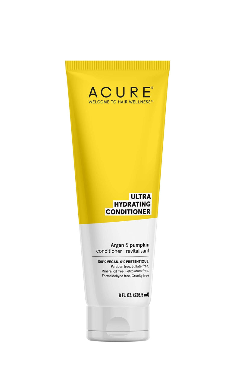 [Australia] - Acure ACURE Ultra Hydrating Conditioner, Yellow, pumpkin, 8 Fl Oz 8 Fl Oz (Pack of 1) 