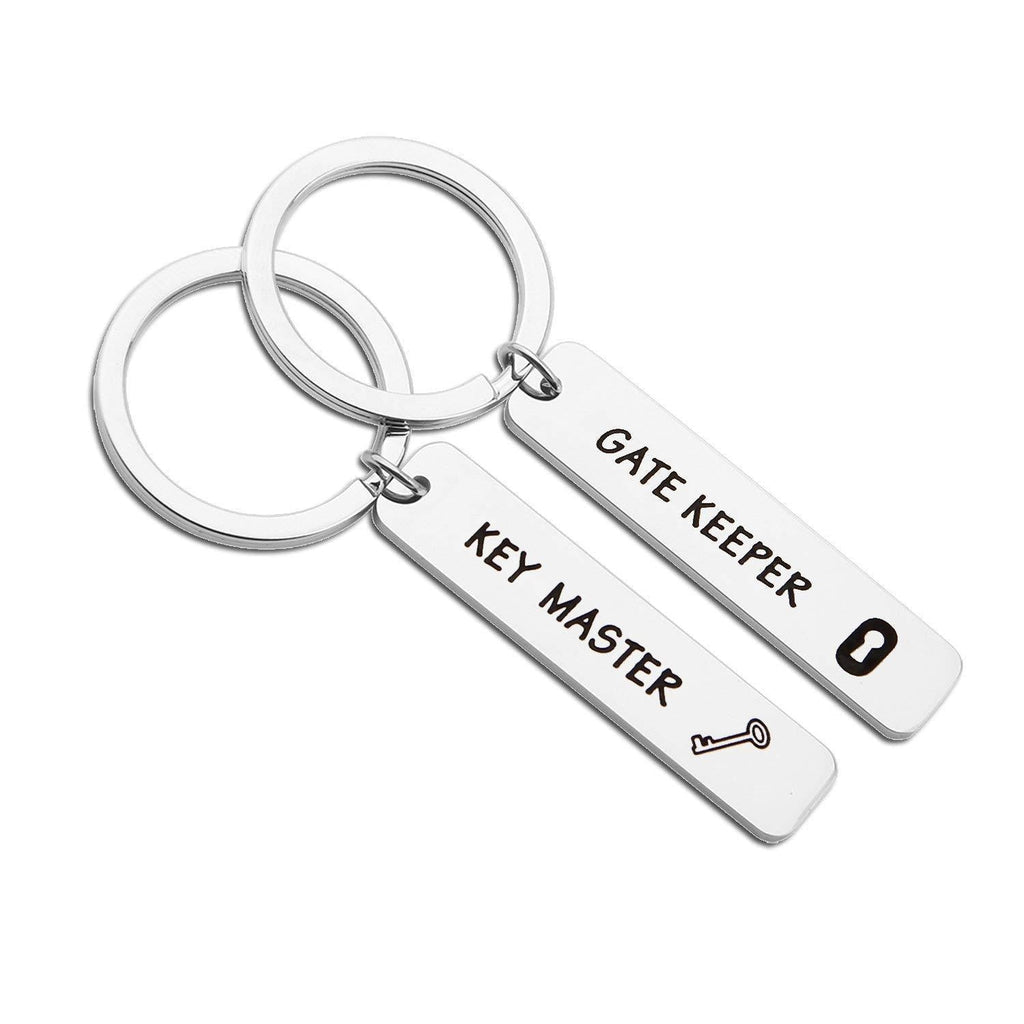 [Australia] - MYOSPARK Ghost Busters Inspired Gate Keeper Key Master Hand Stamped Couples Keychain 