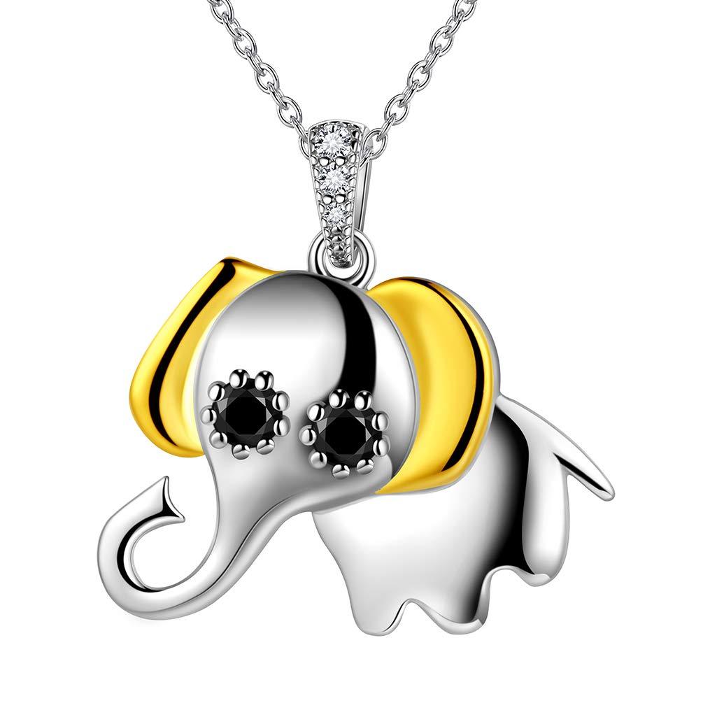 [Australia] - Dangle Drop Earrings Women 925 Sterling Silver Triskele Knot/lightning bolt/Elephant/Hoop Huggie Earrings Minimalist Earrings Jewelry Gift F-Elephant Necklace 