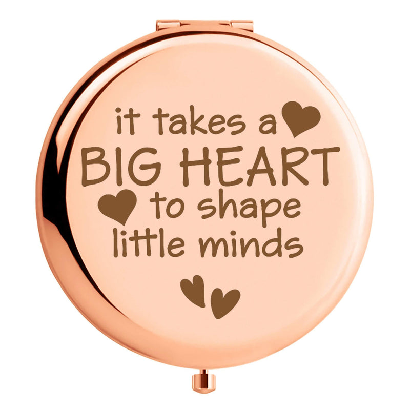 [Australia] - WIEZO-USA It Takes a Big Heart to Shape Little Minds, Mirror Gifts for Women Teachers, Appreciation Gifts,Open School Gifts,Thank Teacher Gift 