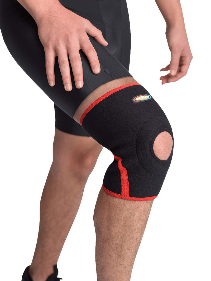[Australia] - MAXAR Airprene Bio-Magnetic Knee Sleeve Compression Brace for Men & Women BMK-219 Black X-Large 