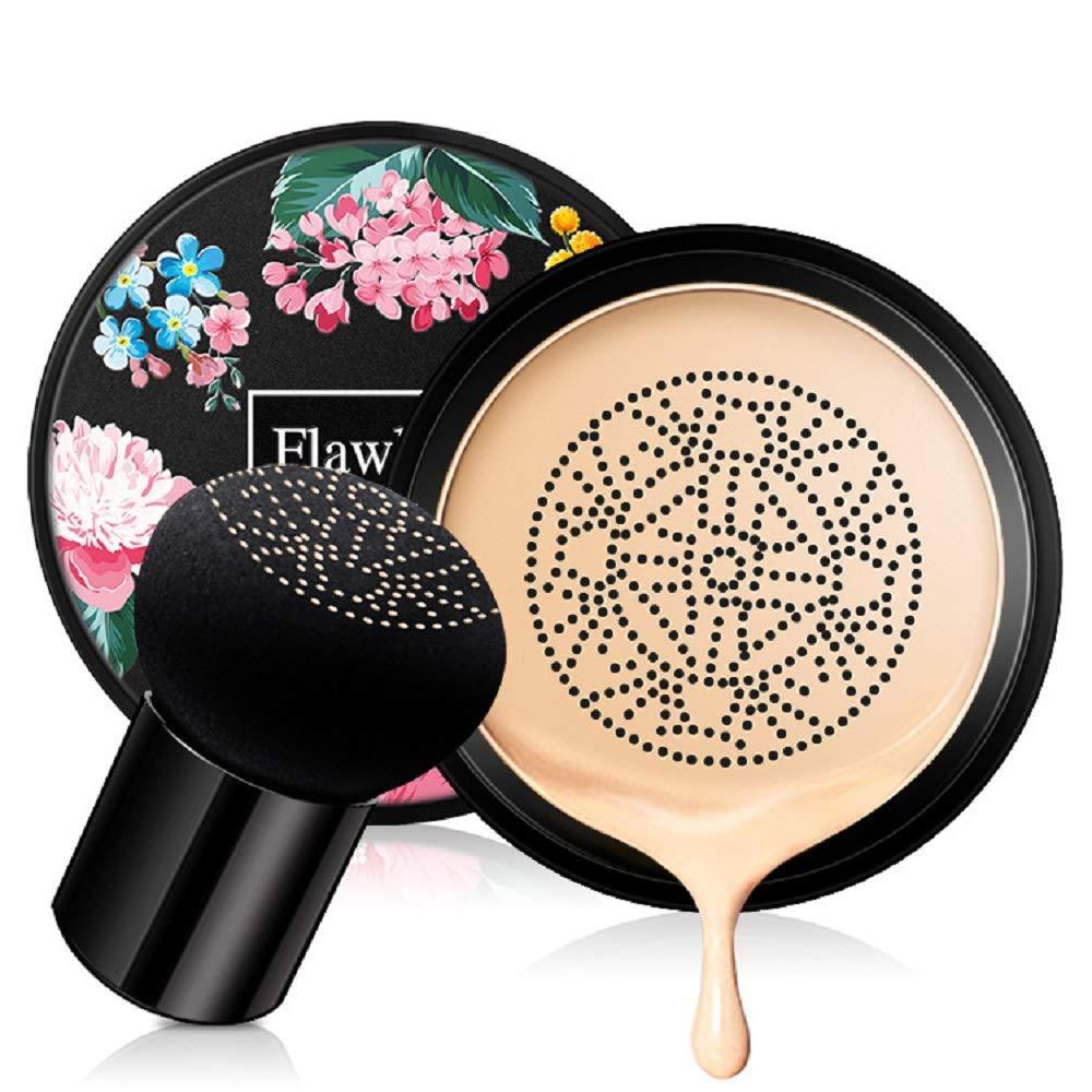 [Australia] - NVYUE Mushroom Head Air Cushion CC Cream, Concealer Lasting Nude Makeup Moisturizing Pigment CC Liquid Foundation, Even Skin Tone Makeup Base Primer(Natural) 