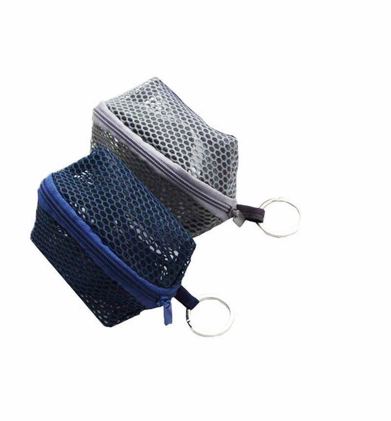 [Australia] - KWJOY Hanging three-dimensional mesh bag change key bag beauty egg dust storage bag makeup storage portable mini makeup bag 