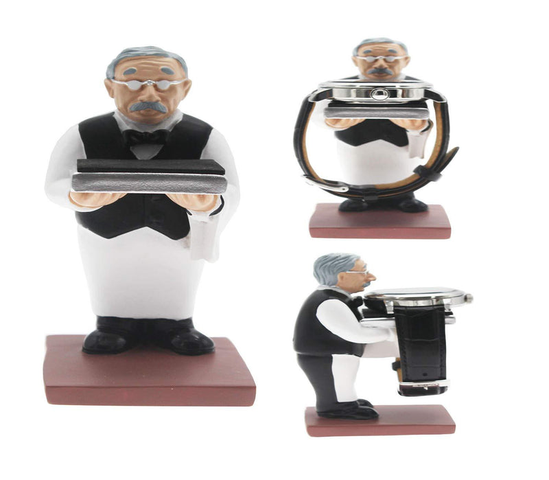 [Australia] - xperry Old Butler Watch Stand Watch Stand Old Man Ring Stand Creative Wearing Hat Grandpa Watch Storage Table (Old Man) Nosering Size:large 