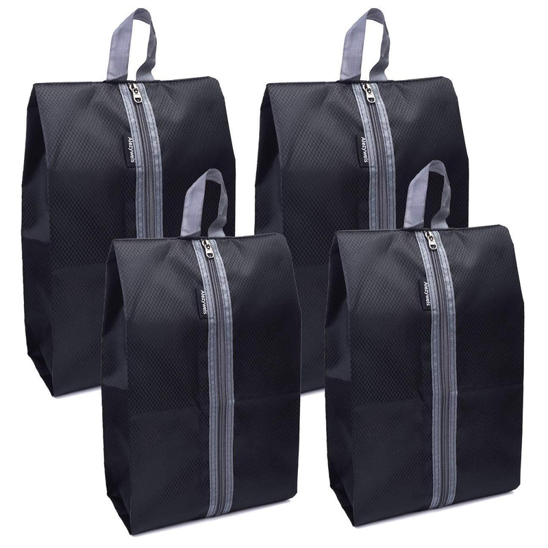 [Australia] - Alezywels Shoe Storage Organizer Bags Set, Waterproof Nylon Fabric with Sturdy Zipper for Traveling (4 Pack) 
