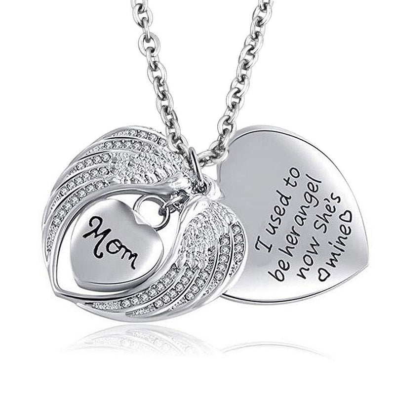 [Australia] - CharmSStory Urn Necklace for Grandma Mom/Dad Cremation for Ashes Memorial Keepsake Necklace Pendant 