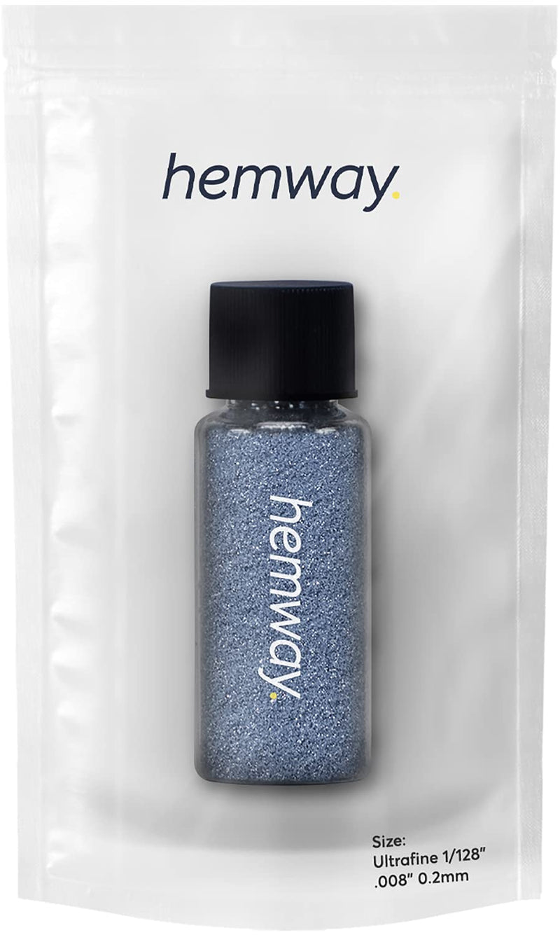[Australia] - Hemway Glitter Tube Ultra Fine/Extra Fine 1/128" Premium Sparkle Gel Nail Dust Art Powder Makeup Pigment Eyeshadow Face Body Eye Cosmetic Safe - 12.8g / 0.45oz(Azure) Azure 