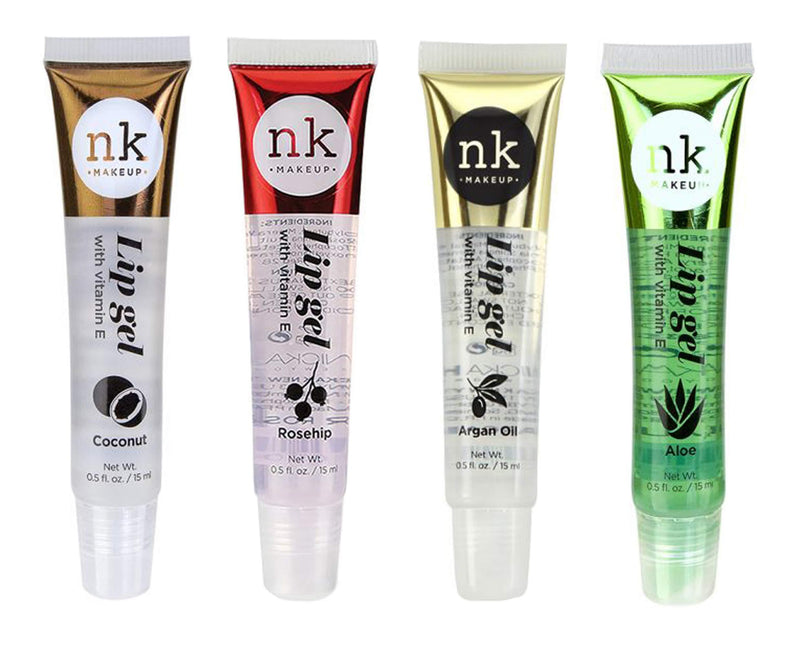 [Australia] - 4 Pack Nicka K Lip Gel (COCONUT, ROSEHIP, ARGAN OIL, ALOE) 