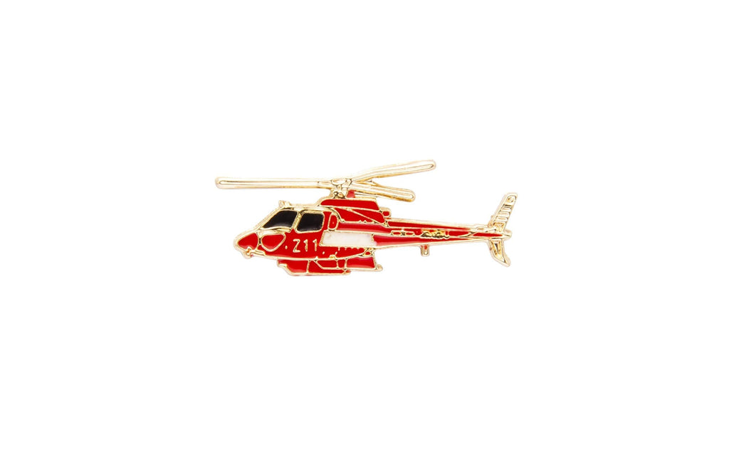 [Australia] - A N KINGPiiN Red Helicopter Lapel Pin Badge Gift Party Shirt Collar,Costume Pin Accessories for Men Brooch 