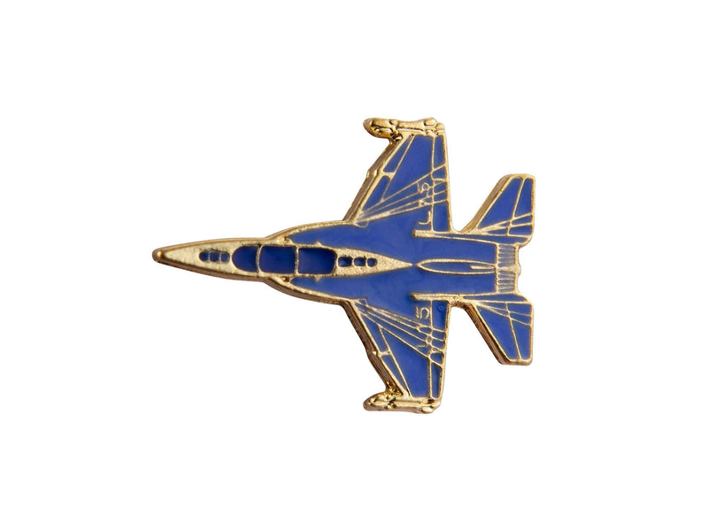 [Australia] - A N KINGPiiN Blue Fighter Jet Aircraft Lapel Pin Badge Gift Party Shirt Collar,Costume Pin Accessories for Men Brooch 