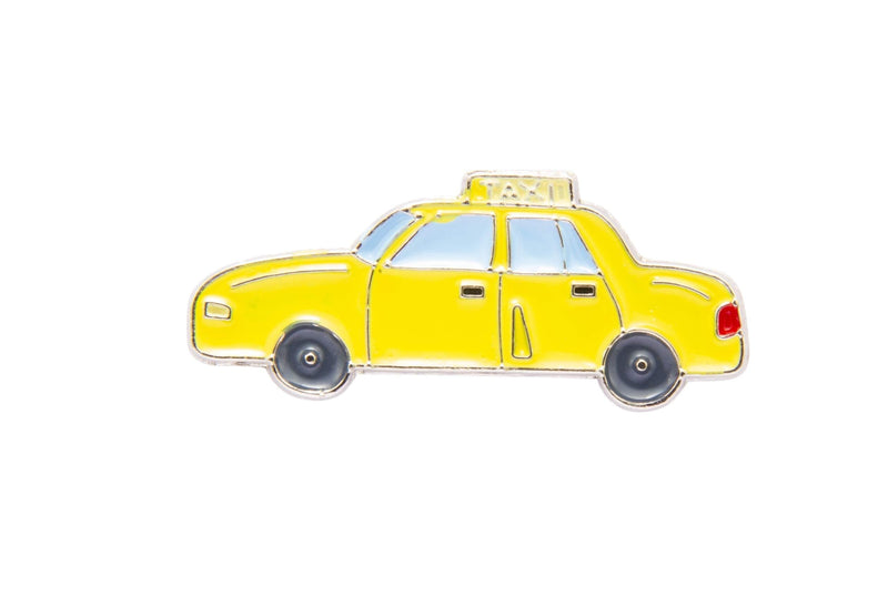 [Australia] - A N KINGPiiN Yellow Taxi Lapel Pin Badge Gift Party Shirt Collar,Costume Pin Accessories for Men Brooch 