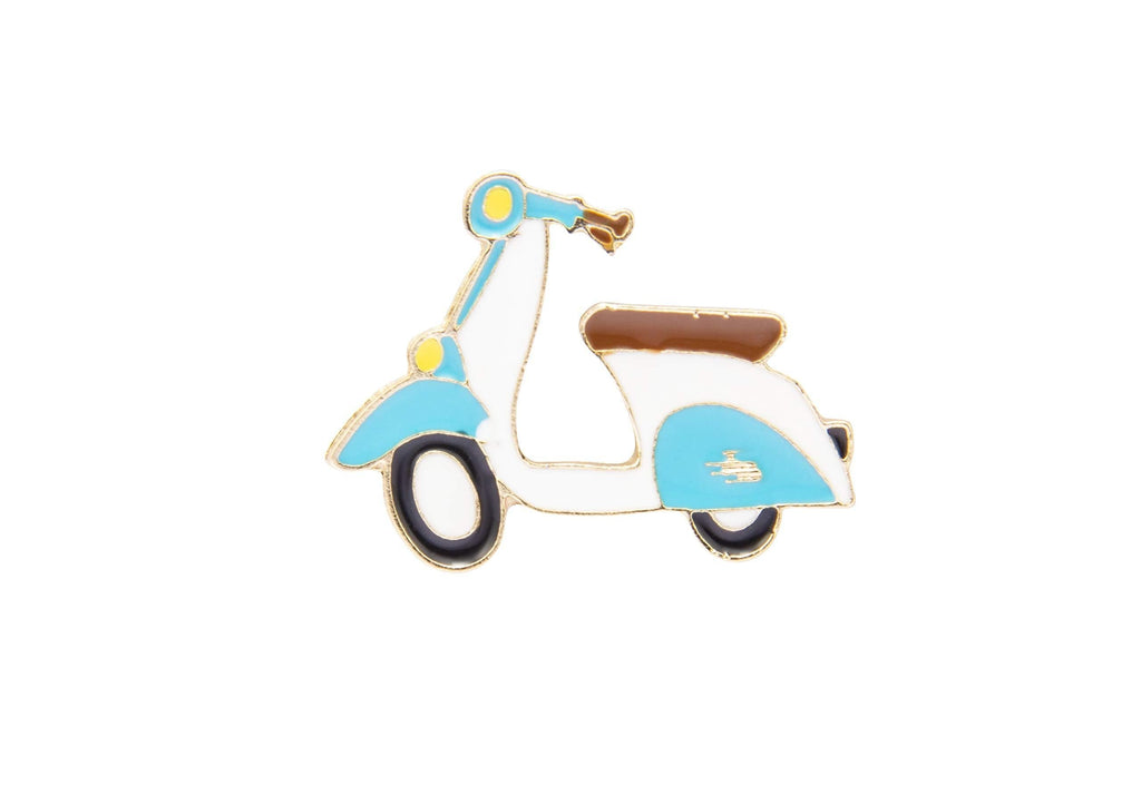 [Australia] - A N KINGPiiN Classic Scooter Lapel Pin Badge Gift Party Shirt Collar,Costume Pin Accessories for Men Brooch 