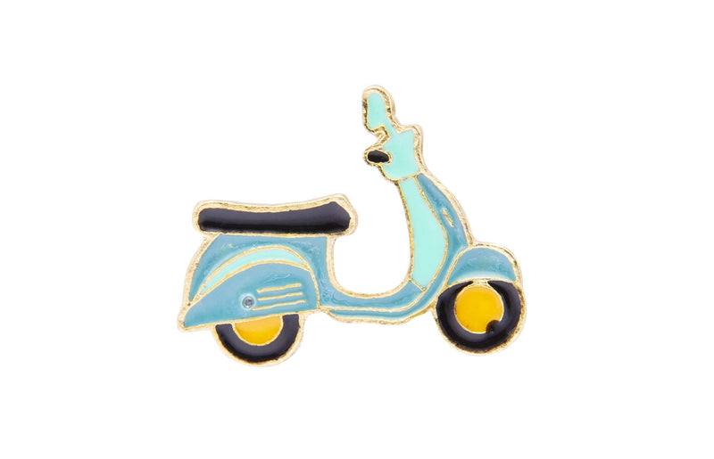 [Australia] - A N KINGPiiN Antique Scooter Lapel Pin Badge Gift Party Shirt Collar,Costume Pin Accessories for Men Brooch 