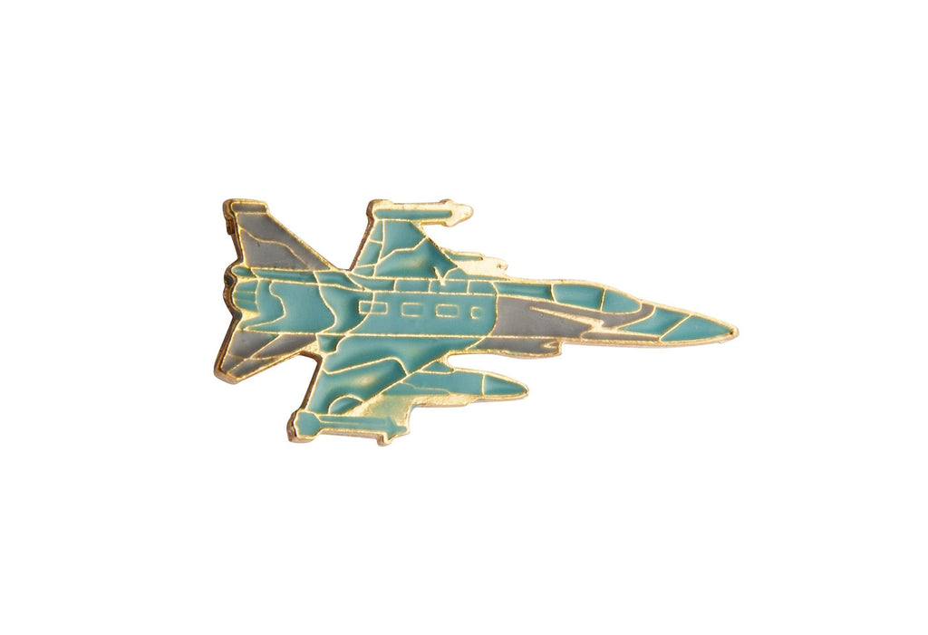 [Australia] - A N KINGPiiN Turquoise Fighter Jet Aircraft Lapel Pin Badge Gift Party Shirt Collar,Costume Pin Accessories for Men Brooch 