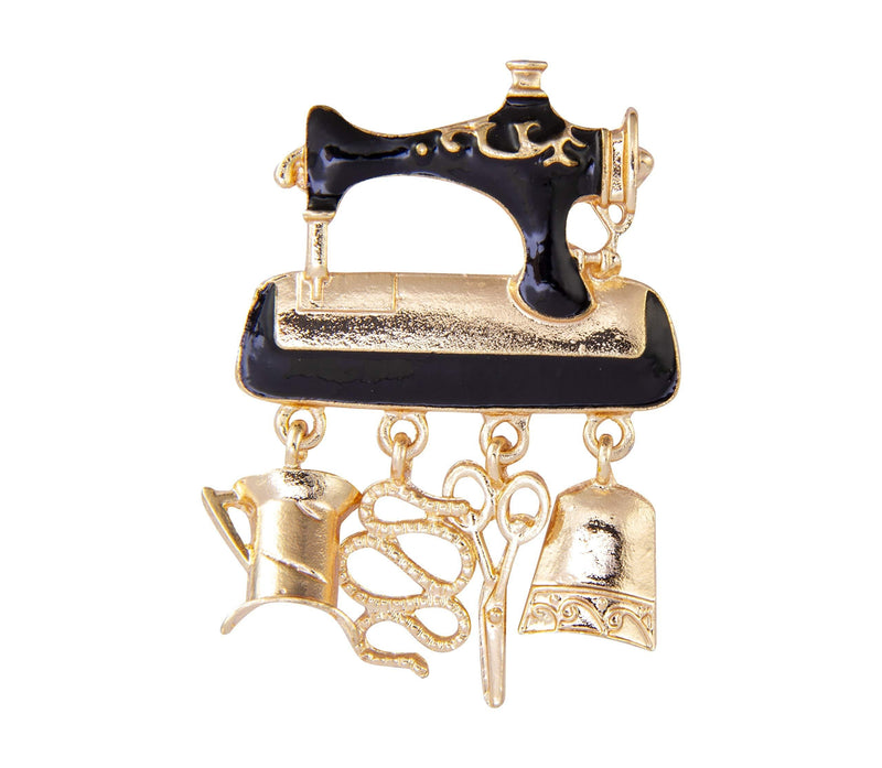 [Australia] - A N KINGPiiN Sewing Machine Lapel Pin Badge Gift Party Shirt Collar,Costume Pin Accessories for Men Brooch 