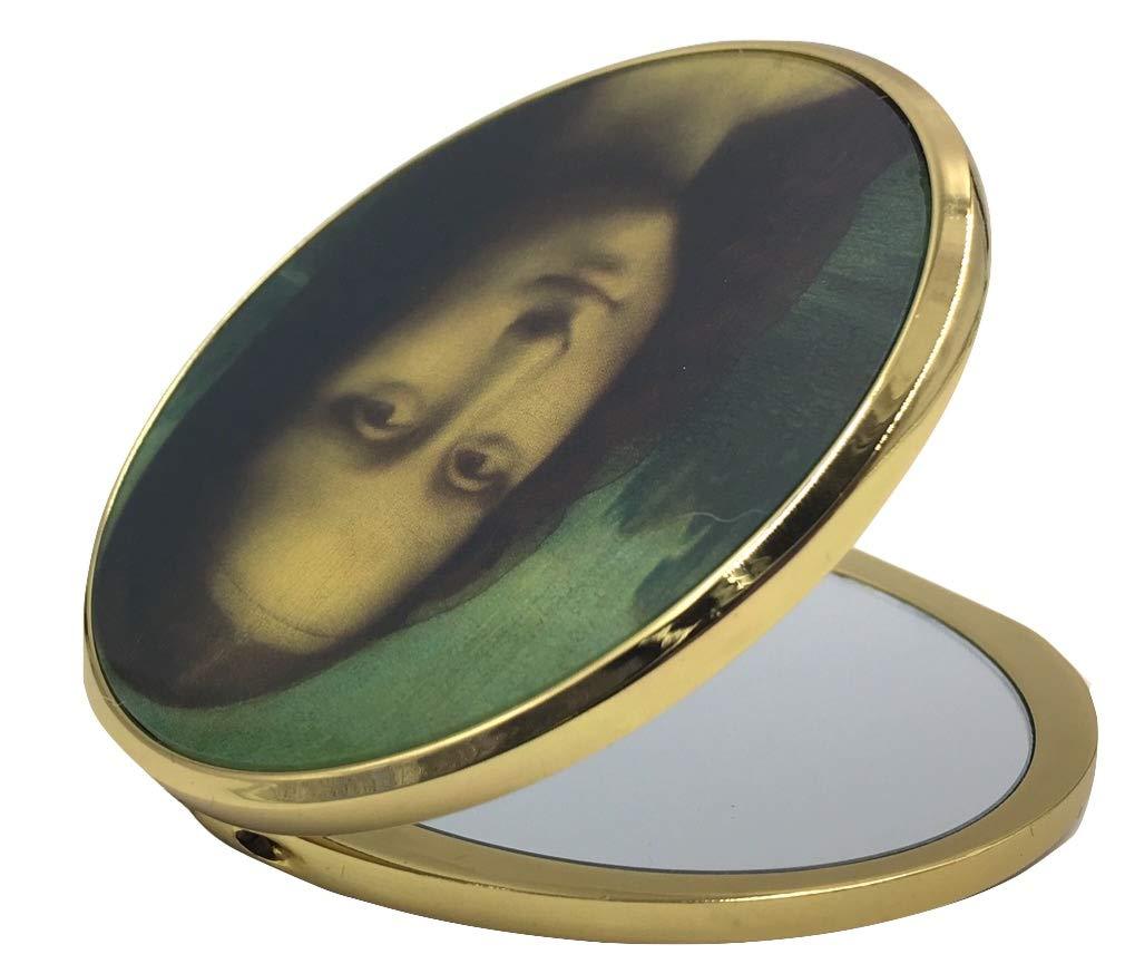 [Australia] - Parastone Leonardo Davinci Mona Lisa Pocket Purse Handbag Cosmetic Museum Magnification Mirror 