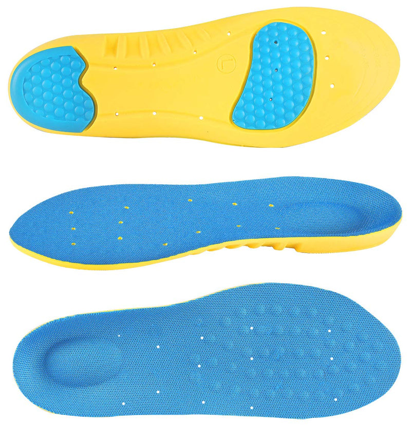[Australia] - Insoles Memory Foam Insoles Shoes Inserts for Men and Women, Kids, Providing Arch Support, Cushion and Shock Absorption, Relieve Foot Pain (S) S (Women 5-6/ Kids 2-5) 