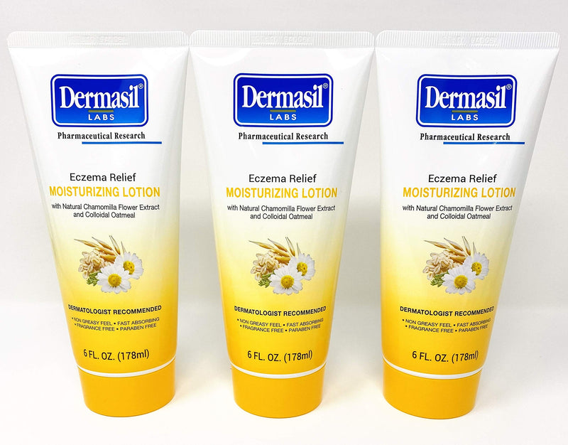 [Australia] - Dermasil Labs Eczema Relief Moisturizing Lotion 6 Fl Oz (3 Pack) 
