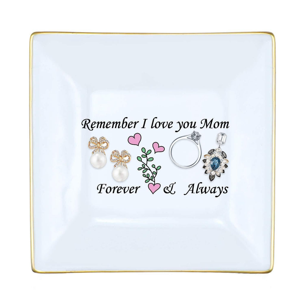 [Australia] - Jewelry Trinket Dish Mother Gifts from Daughter Ring Trinket Dish-Mothers and Daughters Never Truly Apart, Maybe in Distance But Never in Heart (Remember I Love You Mom) Remember I Love You Mom 