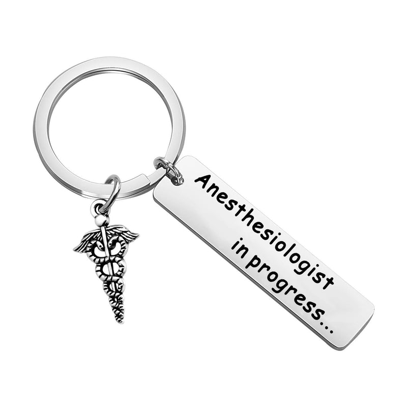 [Australia] - CHOORO Anesthesiologist Gift Anesthesiologist to Be Gift Medical Student Jewelry Anesthesiologist in Progress Keychain Surgeon Assistant Gift 