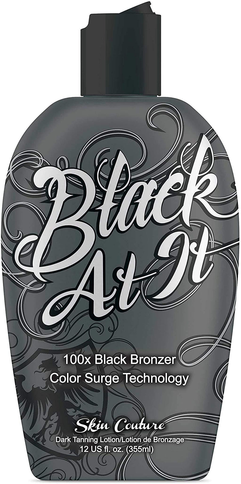 [Australia] - Best indoor tanning lotion for tanning beds Black at it Tanning Lotion tanning bed lotion with bronzer and accelerator | Instant Dark | Color Surge Technology | 100x Black Bronzer suntan lotion 