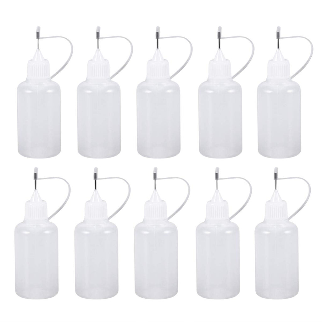 [Australia] - Milisten 10Pcs 30ml Needle Tip Glue Bottle Applicator DIY Quilling Tool Precision Bottle Squeeze Bottle 