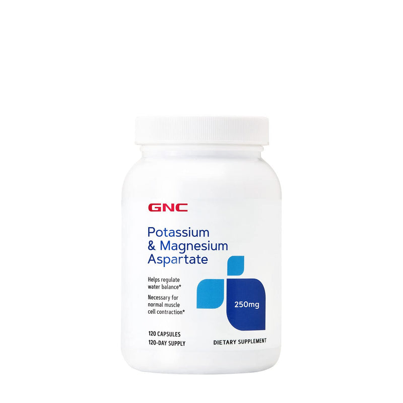 [Australia] - GNC Potassium & Magnesium Aspartate 250mg, 120 Capsules, Helps Regulate Water Balance 