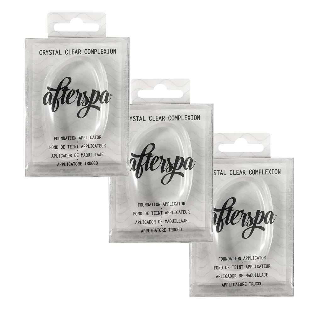 [Australia] - AfterSpa Beauty - Crystal Clear Makeup Applicator - Take Home Your Spa Experience (PACK OF 3) PACK OF 3 