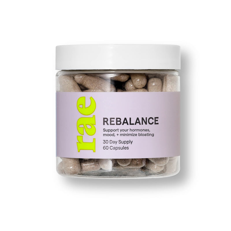 [Australia] - Rae Rebalance Capsules - Promotes Hormone Balance for Women - Eases PMS Symptoms and Minimizes Bloating - Postpartum Mood Support for New Moms - Menopause Supplement for Women - 30 Day Supply 60 Count (Pack of 1) 