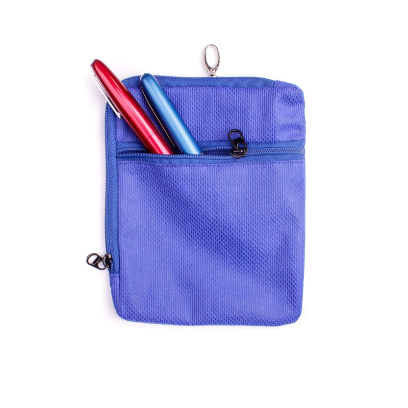 [Australia] - Glucology XXL Zip Pouch | Glucology Cooler Bags for 5 pens | Glucology Insulin Pen Cooler Pouch - Portable, Reusable Insulated Cooling Pack - Blue 