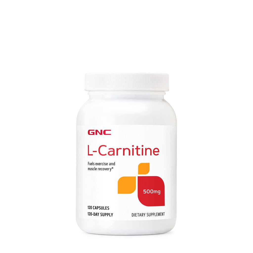 [Australia] - GNC L-Carnitine 500mg, 120 Capsules, Helps Metabolize Long-Chain Fatty Acids 