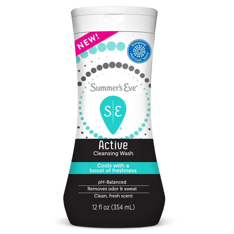 [Australia] - Summer's Eve Active Cooling Feminine Cleansing Wash, mint, eucalyptus, 12 Fl Oz 12 Fl Oz (Pack of 1) 