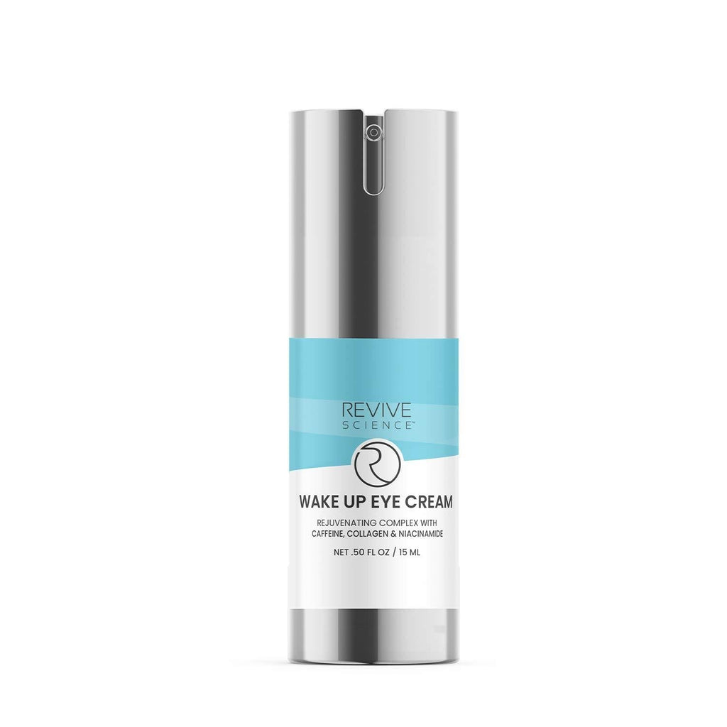 [Australia] - Revive Science Eye Cream - Under Eye Cream for Dark Circles and Puffiness with Collagen, Caffeine, Vitamin K, Niacinamide to Reduce Wrinkles, Fine Lines, Bags - Wake Up Anti Aging Eye Serum, 0.50 oz 0.5 Fl Oz (Pack of 1) 