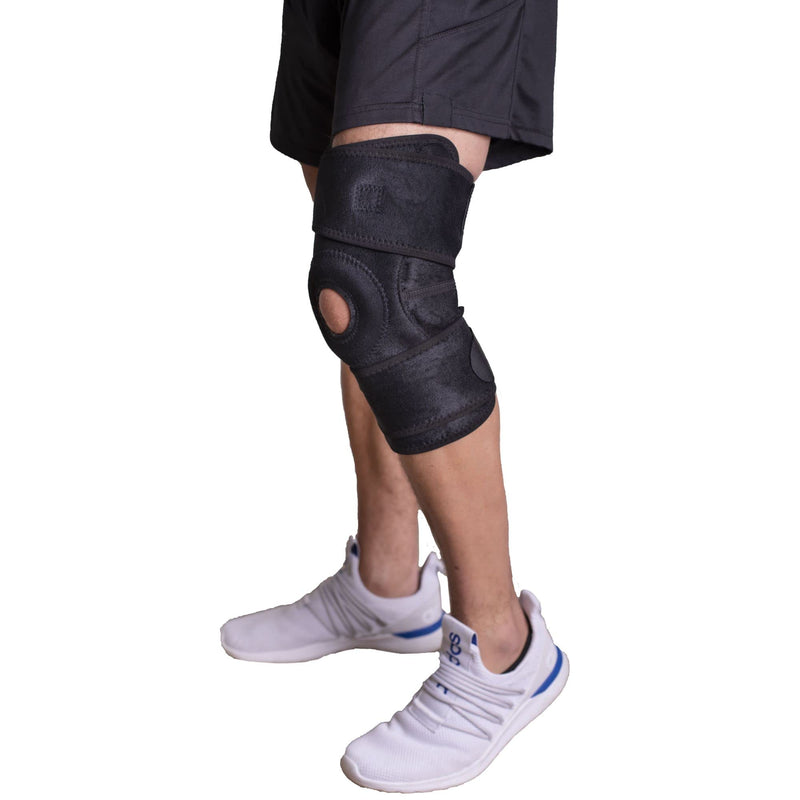 [Australia] - Brace Align Stabilizing ROM HInged Knee Brace - for ACL/PCL Injuries, Patella Support, Sprains, Hypertension and More for Men and Women… Large 