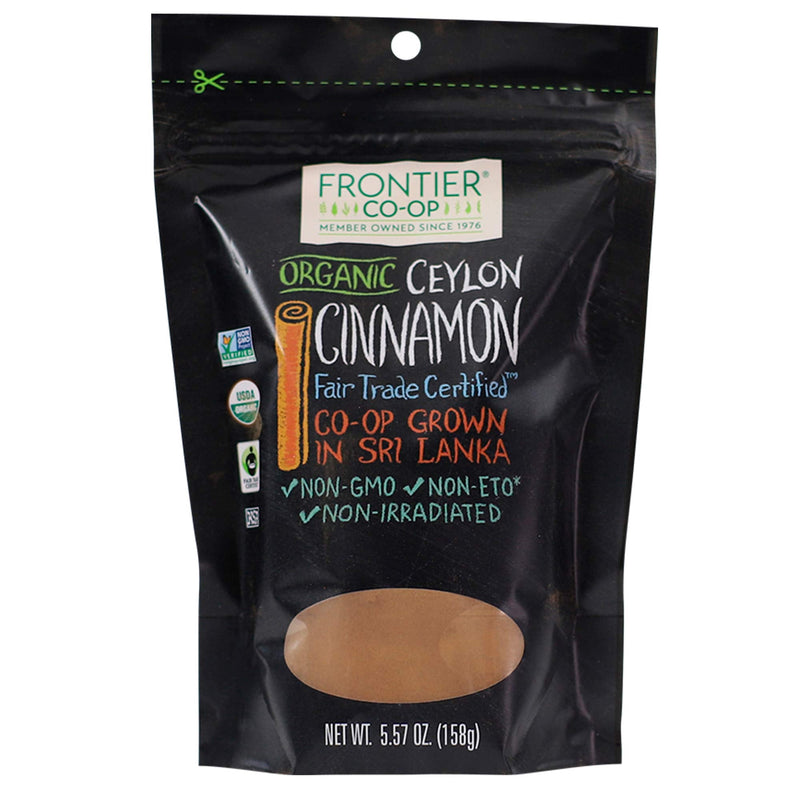 [Australia] - Frontier Co-op Organic Fair Trade Ground Ceylon Cinnamon 5.57oz 5.57 Ounce (Pack of 1) 