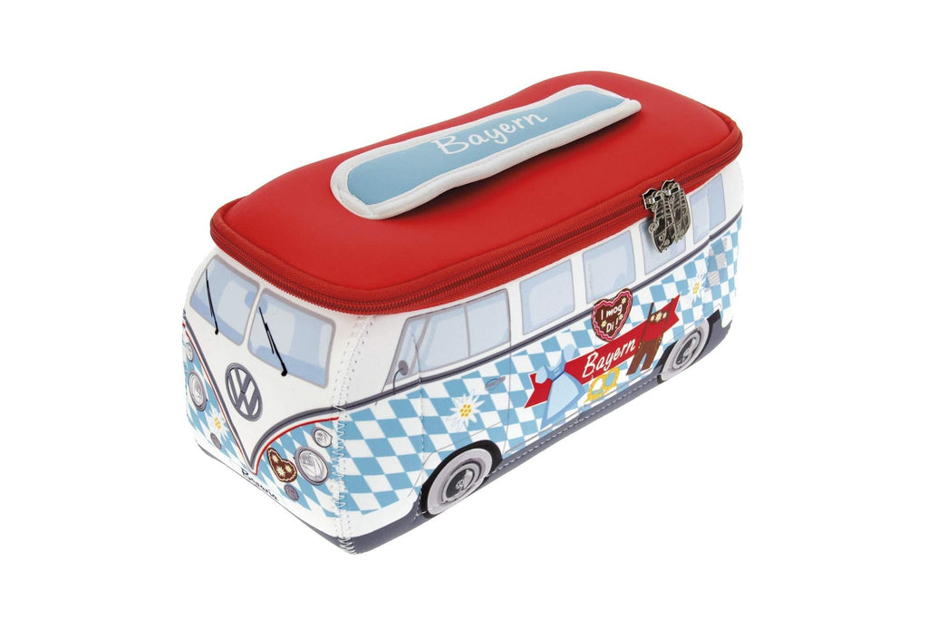 [Australia] - BRISA VW Collection - Volkswagen Samba Bus T1 Camper Van 3D Neoprene Universal Bag - Makeup, Travel, Cosmetic Bag (Neoprene/Bavaria) 