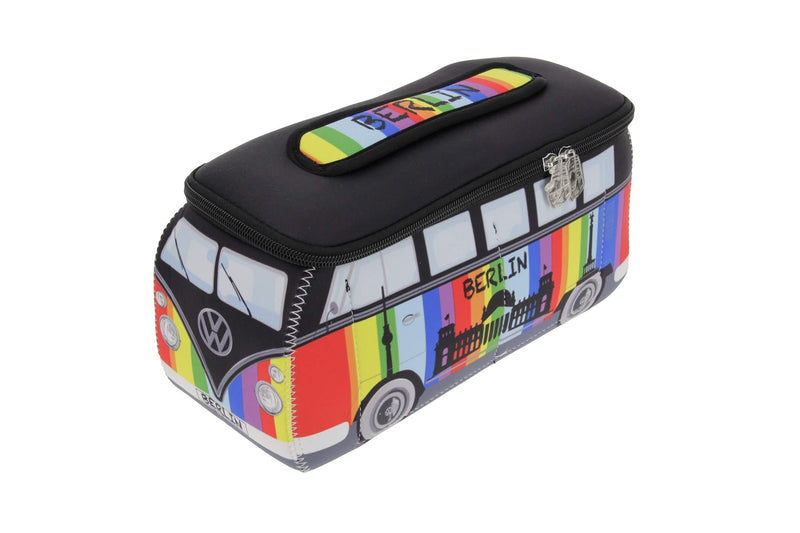 [Australia] - BRISA VW Collection - Volkswagen Samba Bus T1 Camper Van 3D Neoprene Universal Bag - Makeup, Travel, Cosmetic Bag (Neoprene/Berlin) 