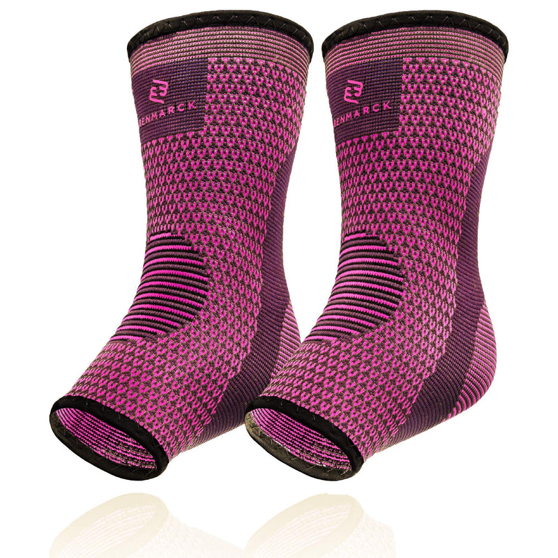 [Australia] - Achilles Tendon Support Brace, Plantar Fasciitis Sock, Ankle Compression Sleeve For Running, Tendonitis and Flat Feet Relief Fuchsia Purple Unisize 