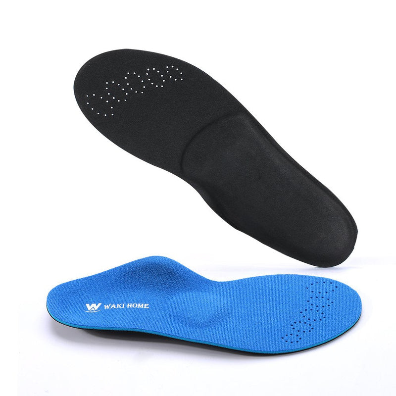 [Australia] - WAKI HOME Orthotics Insoles/Inserts/Pads with Arch Supports for Flat Feet,Plantar Fasciitis,Feet Pain,Pronation,Metatarsal Support for Men and Women Blue US Men 8---Women 10-10 1/2 (10.63")(270MM) 