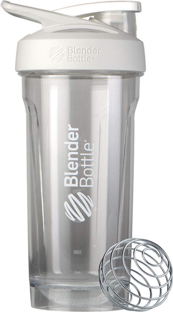 [Australia] - BlenderBottle Strada Shaker Cup Perfect for Protein Shakes and Pre Workout, 28-Ounce, White 