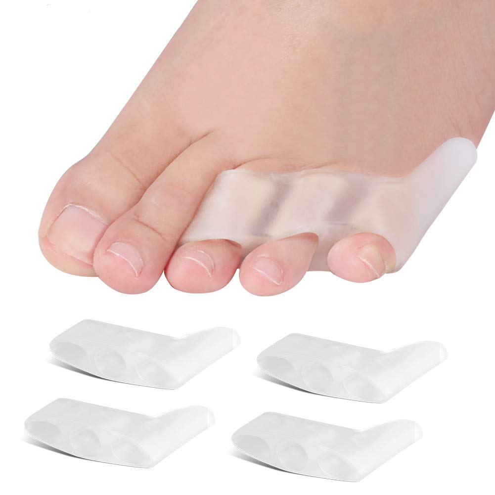 [Australia] - Bunion Corrector,Pinky Toe Separator Soft Silicone Gel Little Pinky Toe Protectors Sleeve for Calluses Blisters Corns and Pain Relief Toe Separators Fits Men and Women 