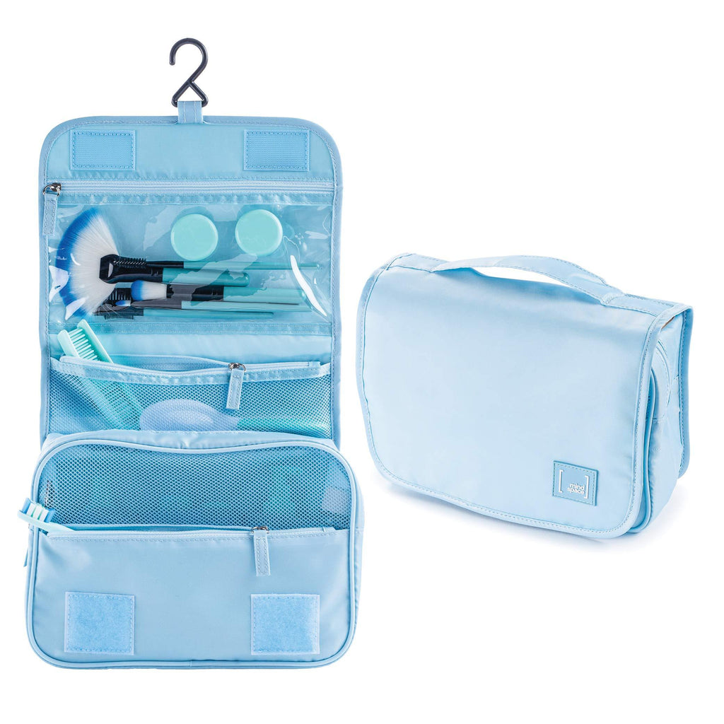 [Australia] - Hanging Travel Toiletry Bag for Women – Travel Accessories, Travel Makeup Bag and Cosmetic Organizer – Womens Toiletries Bag, Functions as a Toiletry kit, Medicine Bag | The Travel Collection, Aqua Aqua 