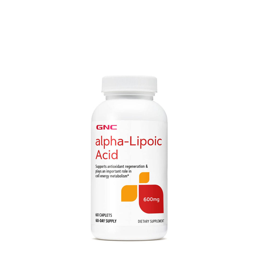 [Australia] - GNC Alpha-Lipoic Acid 600mg, 60 Caplets, Supports Antioxidant Regeneration and Cell Energy Metabolism 