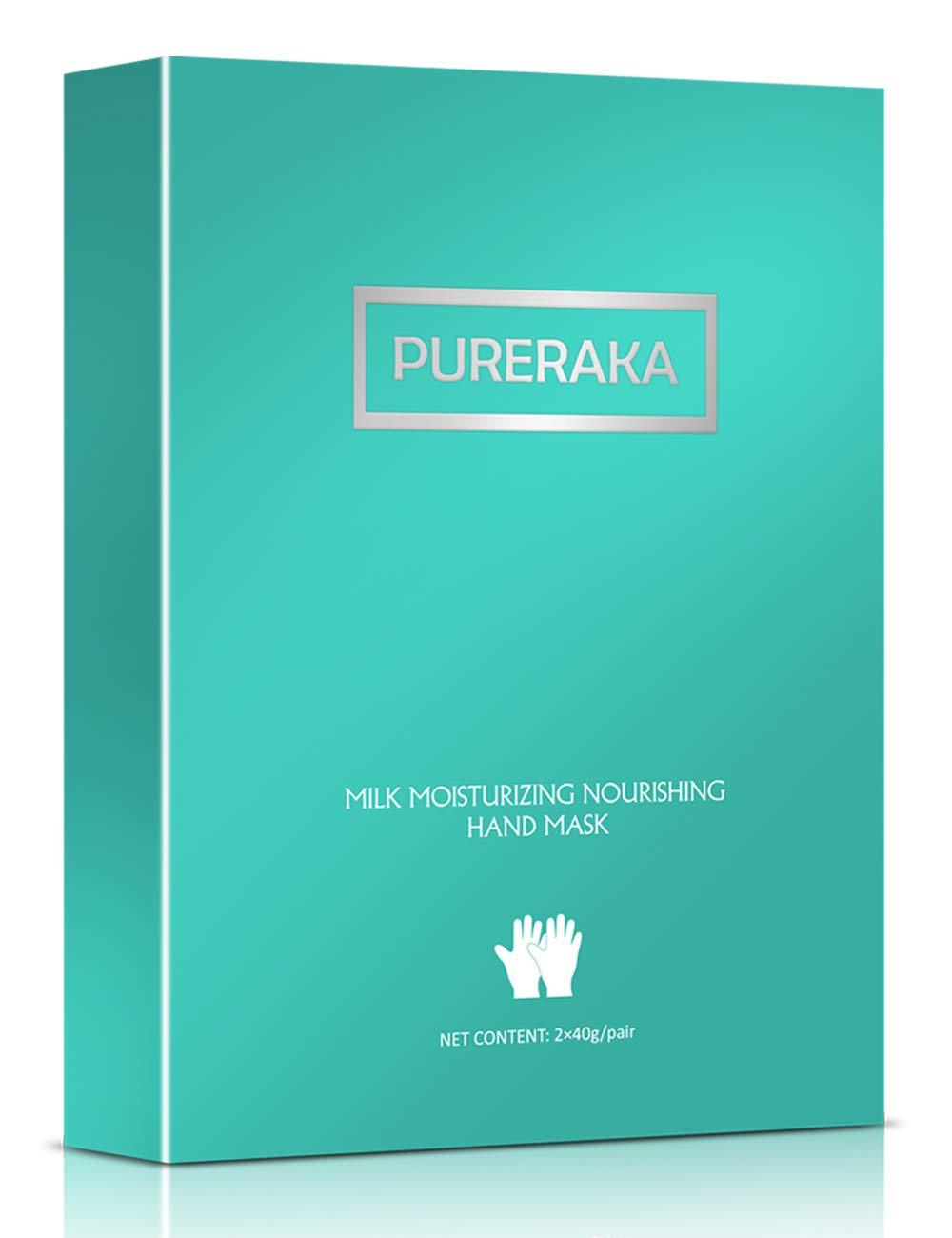 [Australia] - PURERAKA Hand Mask Moisturizing Gloves For Dry Hands Hand Mask Hydrating Hand Mask for Women & Men 2 Pairs 