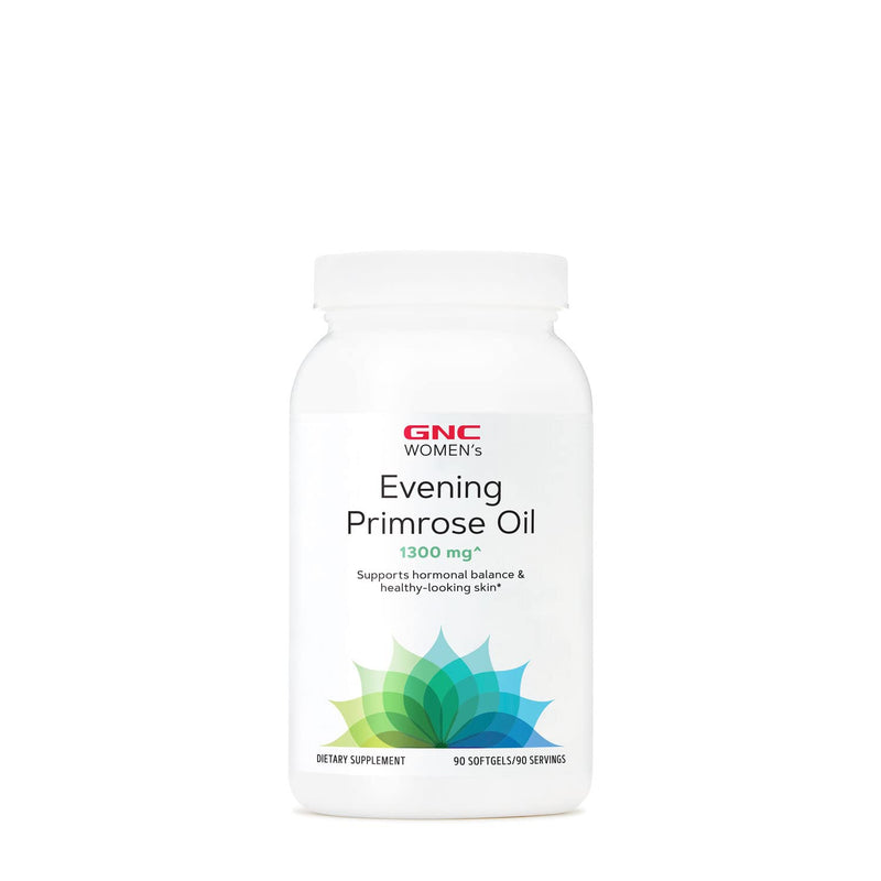 [Australia] - GNC Women's Evening Primrose Oil (EPO) 1300 mg | Supports Hormonal Balance, Immunity, Healthy Skin and Heart Health | Daily Vitamin | 90 Softgel Capsules 