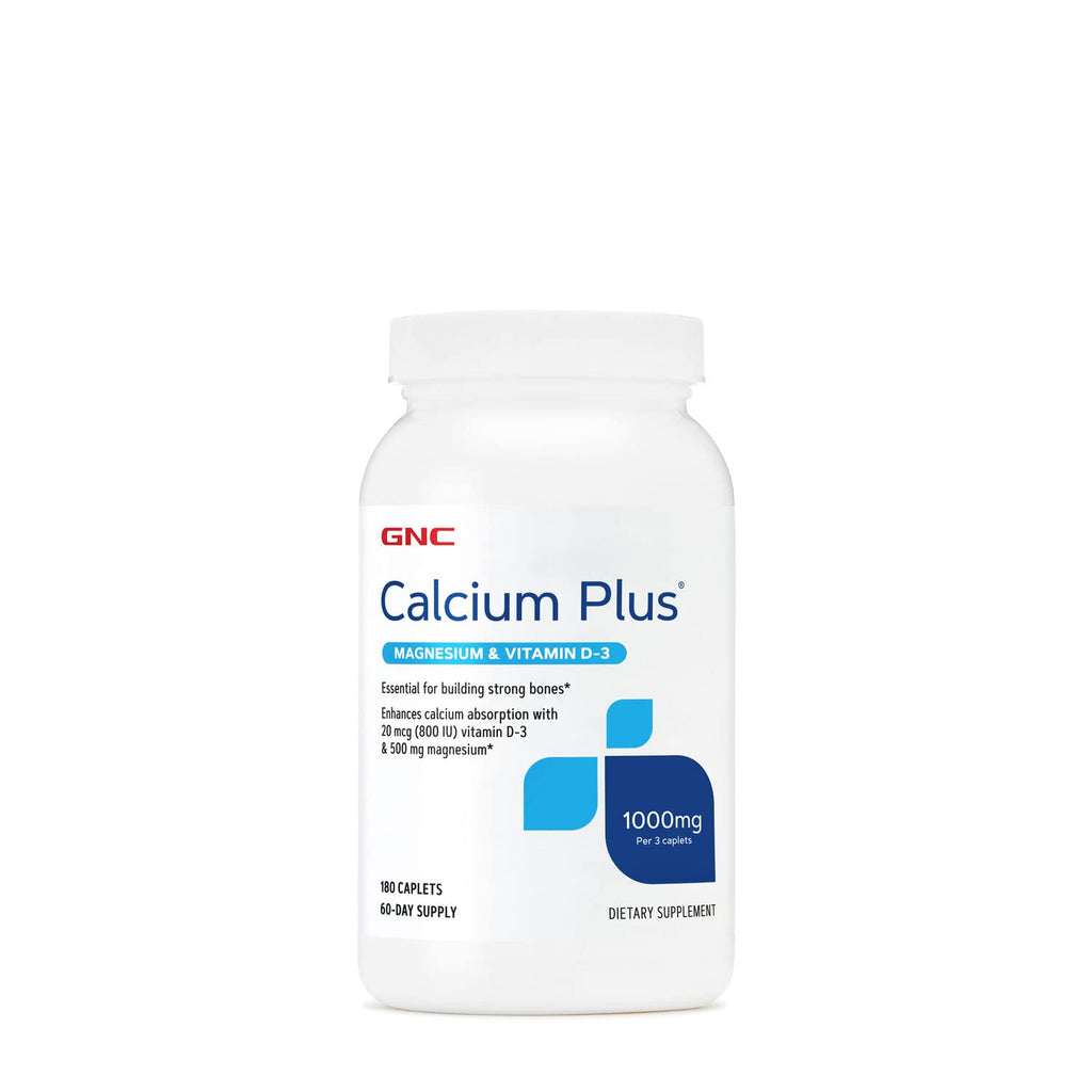 [Australia] - GNC Calcium Plus Magnesium & Vitamin D-3 1000 mg - 180 Caplets 