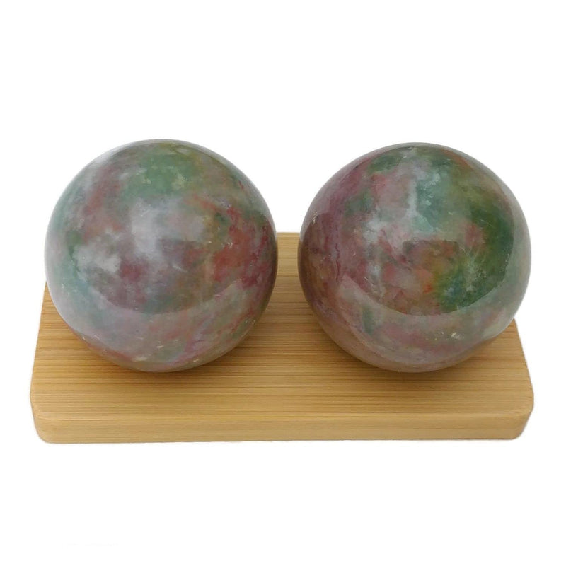[Australia] - Top Chi Fancy Jasper Baoding Balls for Hand Therapy, Exercise, and Stress Relief (Medium 1.6 Inch) Medium 1.6 Inch 