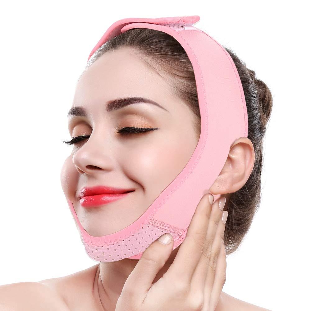 [Australia] - Facial Slimming Mask, Ultra-Thin V Face Lifter Strap Chin Slimmer Belt Slimming Bandages Facial Double Chin Care Weight Loss Face Belts for Women Men Round Face 